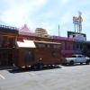 In Front of the hotel next to the Big Texan Steakhouse in Amarillo TX - Big Tex billboard in background