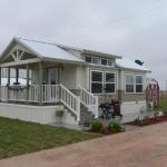 The Tumbleweed model P-576 by Platinum Cottages on display @ RRC Athens. This 15' wide park model features a king sized downstairs bedroom. Available with an optional front porch, loft, moveable island and more.